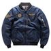 Men's Reversible Streetwear Bomber Jacket – Slim-Fit Stand Collar Aviator Coat With Zipper Details (Regular/Long Sleeve, S-7XL)_viptrois.com