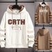 Spring And Autumn Maillard Fashion Versatile Teen Sweater Hooded Handsome Korean Version Long Sleeve_viptrois.com