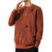 Knitted Sweater Men's Autumn And Winter Round Neck Pumpkin Jacquard Sweater Casual Sweater Texture_viptrois.com
