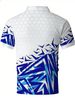 Polo Uomo Taglio Dritto Traspirante Stampa Geometrica Calcio USA 2026, Colletto Manica Corta Estivo Sport Casual Taglie Europee_viptrois.com