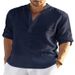 Men's Clothing Men's Linen Long Sleeve T Shirt Loose Sweatshirt Solid Color Long Sleeve Cotton And Linen Shirt Men's Large Size Delivery_viptrois.com