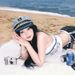 Blue Navy JK Sailor Uniform Autumn Hat For Women Korean Style Octagonal Beret Large Brim Baseball Cap_viptrois.com