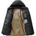 Men's Heavyweight Quilted Jacket – Detachable Hood Winter Coat For Extreme Cold (Black/Gray)_viptrois.com