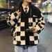Men's lambskin cotton coat winter new fashion brand thickened cotton coat Hong Kong style loose youth handsome stand collar jacket_viptrois.com