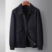 Men's Clothing Men's jacket slightly wide wool lapel workwear short jacket light luxury casual double sided wool coat trend_viptrois.com