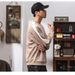 2025 New Simple Sweater Men's Trendy Brand American Crew Neck Color Matching Loose Versatile Plus Fat Plus Size Sweater Men_viptrois.com