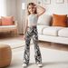 Mother & Kids INS Girls Comfortable Elastic Tie Dye Leggings Slim High Waist Sports Pants_viptrois.com