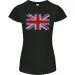 Mosaic Union Jack Flag Great Britain UK Womens Petite Cut T-Shirt Mens Womens Tees Top_viptrois.com