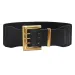 HOT High Quality Retro Elastic Wide Belt Gold Buckle Ladies Fashion Suit Coat Girdle Waist Belts for Women Designer Brand_viptrois.com