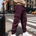 "Men's Heavyweight Jacquard Casual Pants - Loose Fit Work Trousers For Fall/Winter Commuting & Outdoor Activities"_viptrois.com
