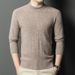 Men's Clothing Wool Sweater Premium 100% Wool Men's High Neck Sweater - Warm & Comfortable Winter Pullover For Business & Casual Wear_viptrois.com