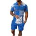 Men's Clothing Waffle Texture Polo & Shorts Set - Breathable Summer Athletic Outfit For Casual Sports & Daily Wear_viptrois.com