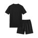 Men's Clothing Hot Sale Waffle Texture Short Sleeved Shorts Suit For Men Summer Thin Quick Drying Breathable Fitness Running Suit_viptrois.com