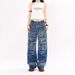 Vibe Trendy Brand American Style Vintage Multi-Pocket Structure Wrinkled Jeans Niche Design Hip-Hop Flared Pants_viptrois.com