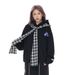 Two-Piece Hooded Sweatshirt For Men, Loose Pullover With Detachable Hat, Plaid Pattern, Niche Sports Shirt, High_viptrois.com