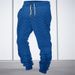 Men's Clothing Large Size Casual Style Sweatpants Jacquard Lace Up Knitted Sweatshirt Trousers Men_viptrois.com