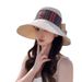 Sunshade Women's Spring And Summer Korean Version Versatile Large Brim Fisherman Travel Foldable Ethnic Pattern Sun Hat_viptrois.com