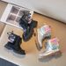 Kids Shoes Girls Martin Boots 2024 Autumn And Winter New Autumn Single Boots British Style Princess Short Boots Small Schoolbag Children's Boots_viptrois.com