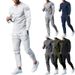 European Clothing Spring And Autumn Two-piece Set, Round Neck, Sleeved T-shirt, Long Pants, Casual Men's Sportswear_viptrois.com