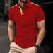 Breathable Men's Polo Shirt With Digital Print – Quick-Dry Sporty Short Sleeve Shirt For Casual & Gym (8 Colors, Plus Size Options)_viptrois.com