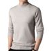 Pure Huifanna Autumn Winter New Style Fine Half Turtleneck Men's Knitted Sweater Middle-aged And Young People Inner_viptrois.com