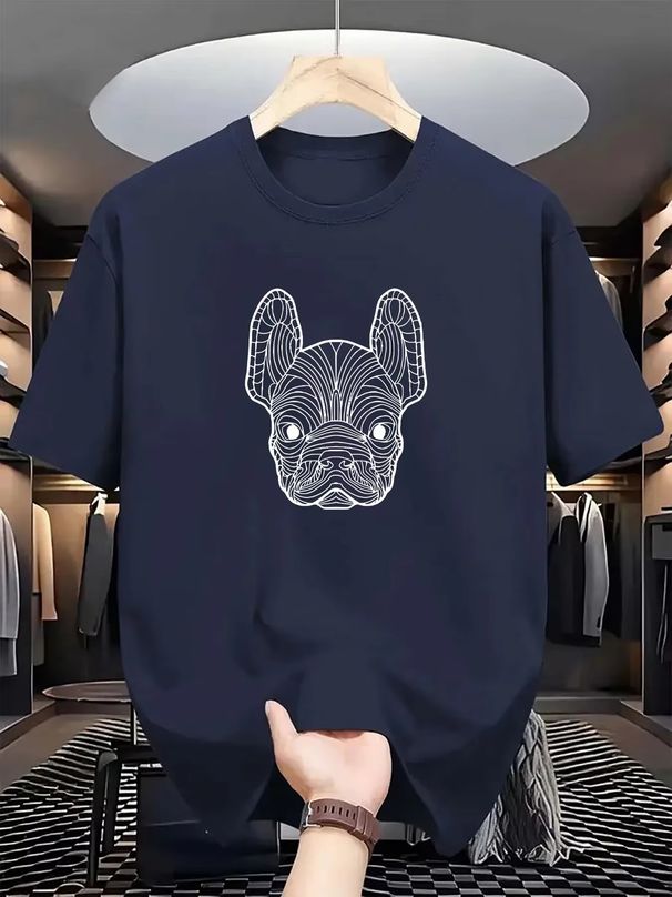 2026 New Style Dry Classic Slim-Fit Breathable Sports Casual Printed Short-Sleeve Men's T-Shirt College Vibe, Cartoon Prints_viptrois.com