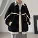 Korean Style Men's High-End Ins Trend Spring And Autumn Top Casual Loose Trendy Brand American Baseball Jacket_viptrois.com