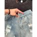 Men's Clothing Men's High Street Distressed Denim Shorts Straight Leg Ripped Jeans Summer Vibe Washed Five Point Pants Style_viptrois.com