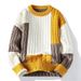 Men's Casual Knit Sweater Semi-Turtle Neck Loose Fit Pullover Soft Breathable Winter Warm Comfortable Fashionable_viptrois.com
