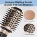 Hair Brush, 4-in-1 Blow Dryer & Hot Air Straightening, Drying, And Curling, Oval Brush With Adjustable Temperature_viptrois.com