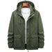 Spring And Autumn Men's Jacket Casual Stand-Up Collar Loose Jacket Multi-Pocket Removable Hat Outdoor Jacket_viptrois.com