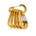 6pcs Mountaineering Buckle, Steel Small Carabiner Clips, Fishing Climbing Acessories, Outdoor Camping Multi Tool_viptrois.com