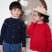 Miso BearSpring/Autumn Children's Round Neck Children's Handmade Colorful Ball-Shaped Cardigan, Girls' Cotton Sweater And Cardigan._viptrois.com