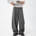 Men's Clothing Extured Casual Pants For Men, New Spring And Summer Silhouette Scimitar Trousers, Drapey Loose American Sports Sweatpants_viptrois.com