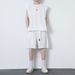 Summer Fitness Sports Large Shoulder Vest Set For Men Loose Sleeveless Two-Piece New Men's Clothing_viptrois.com