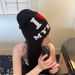 Unisex Retro Knit Beanie With Letter Print - Soft & Warm Winter Hat For Men And Women, Stretchy Slouchy Style, One Size Fits Most (54-60cm)_viptrois.com