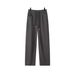 Men's Straight-Leg Jeans - Retro Stretch Denim Pants With Adjustable Drawstring Waist (Black/Blue/Gray) - Casual Streetwear For Youth_viptrois.com
