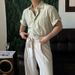 Men's Clothing Short Sleeved Shirt Loose Casual Shirt Commuter Style Short Sleeved Top_viptrois.com