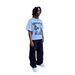 Men's Clothing T Shirt Short Sleeved High Street Hip Hop Retro Summer New Men And Women's Same Style Short Sleeved T Shirt_viptrois.com