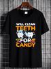 Dentist Dental Assistant Hygienist Halloween Tooth T-Shirt Slightly Women Top Graphic Tees Graphic Designer Clothes Top For Everyday Wear Streetwear Stretched Casual Comfortable Soft Breathable Unisex Female Fashion T-Shirt For Women Casual Stylish_viptrois.com
