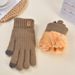 Sports Gloves Skiing Cycling Motorcycle Hiking Touch Screen Gloves Men's Double-layer Touch Screen Gloves With Fleece And Wool Knitted Gloves_viptrois.com