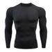 Men's Clothing Popular Sports Tights High Elastic Quick Drying Printed Long Sleeved Fitness Cycling Bottom Sweat Absorbent T Shirt_viptrois.com