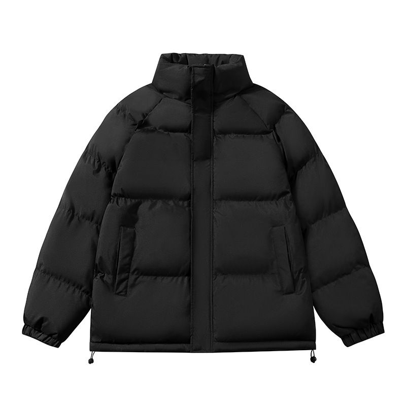 Men's Winter Thickened Trendy Cotton-padded Clothes Without Hats Stand-up Collar Bread Clothes Korean Version Trendy Jacket_viptrois.com