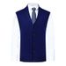 Men's Wool Blend V-Neck Sleeveless Vest Knit Cardigan - Stylish Casual Layering Piece For Autumn (Blue, Grey, Red, Black, Dark Grey) Sizes M _viptrois.com