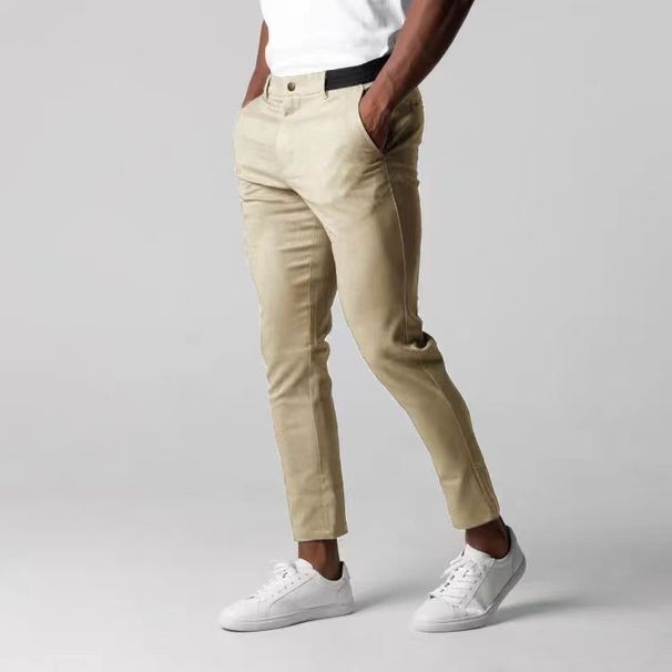 Men's ClothingFour Seasons Foreign Trade New Men's Casual Pants Foreign Trade Breathable Men's Wear Japanese Youth Business All Match Cotton Trousers_viptrois.com