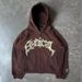 Men's Clothing Star Print Hoodie Street Fashion Casual Jacket Foreign Trade Wholesale American Retro Zipper Sweatshirt Gothic Letters_viptrois.com