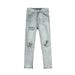 Men's Light Blue Destroyed Skinny Jeans Extreme Rips Raw Hem High Street Fashion Denim_viptrois.com