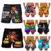2023 new cross-border European and American fun turkey head casual shorts beach pants men's clothing surrounding 3D digital printing_viptrois.com