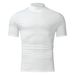 Solid Color Cotton Short Sleeve Top 2023 Spring And Autumn High Collar T-Shirt Men's Base Shirt Cross-Border Hot Sale_viptrois.com
