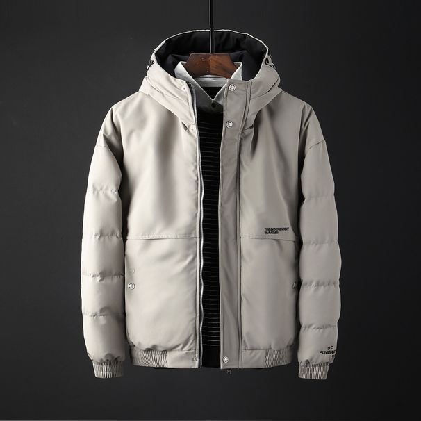 Men's Clothing Winter Korean Style Down Cotton Jacket Men's Short Plus Velvet Thickening Warm Winter Jacket_viptrois.com